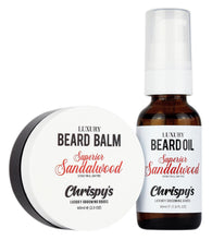 Load image into Gallery viewer, SUPERIOR SANDALWOOD LUXURY BEARD BALM &amp; BEARD OIL